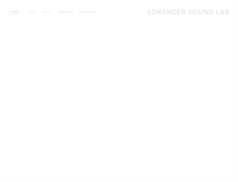 Tablet Screenshot of lorangersoundlab.com